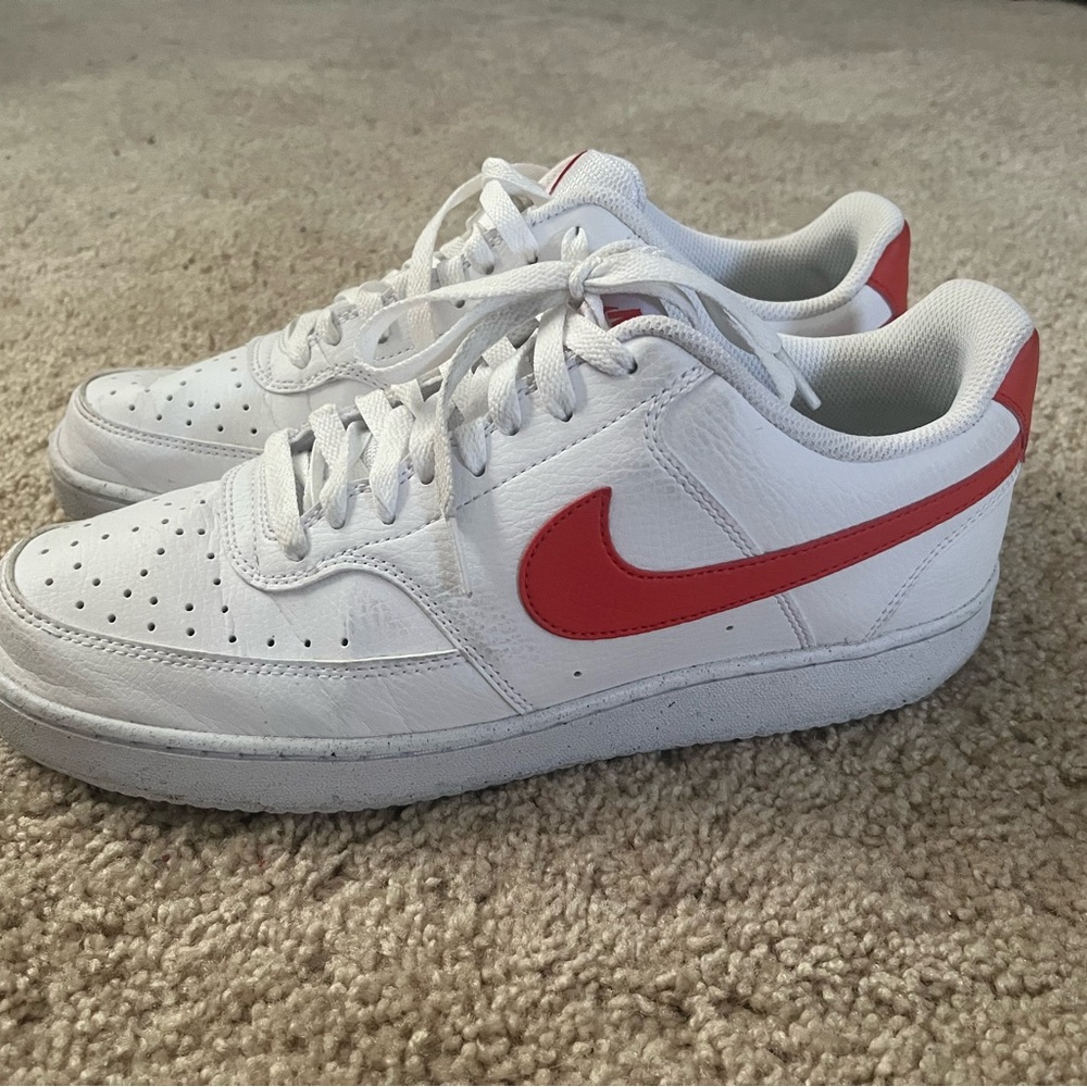 Nike White and Orange Athletic Shoes